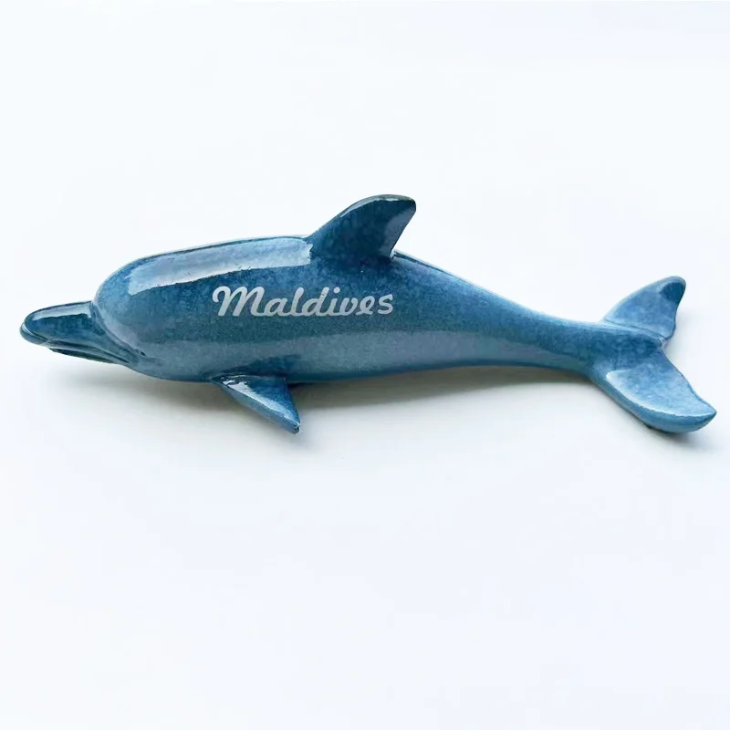 

Maldives 3D Dolphin Resin Fridge Magnet - Cute Decorative Kitchen Accessory for Room & Home Decor