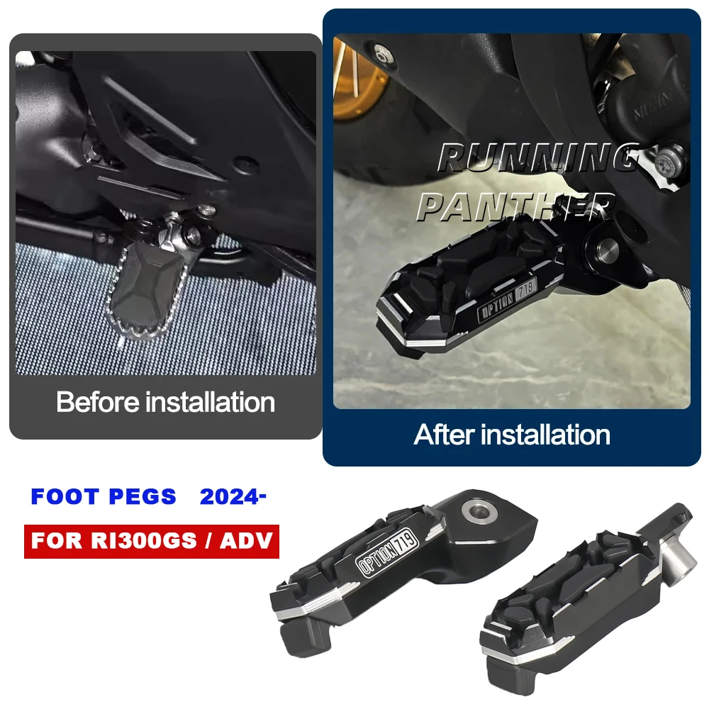 

2025 For BMW R1300 GS 2023 2024 R1300GS 1300 GS Adventure 1300GA Accessories New Motorcycle Footpegs Footrest Rider Foot Pegs