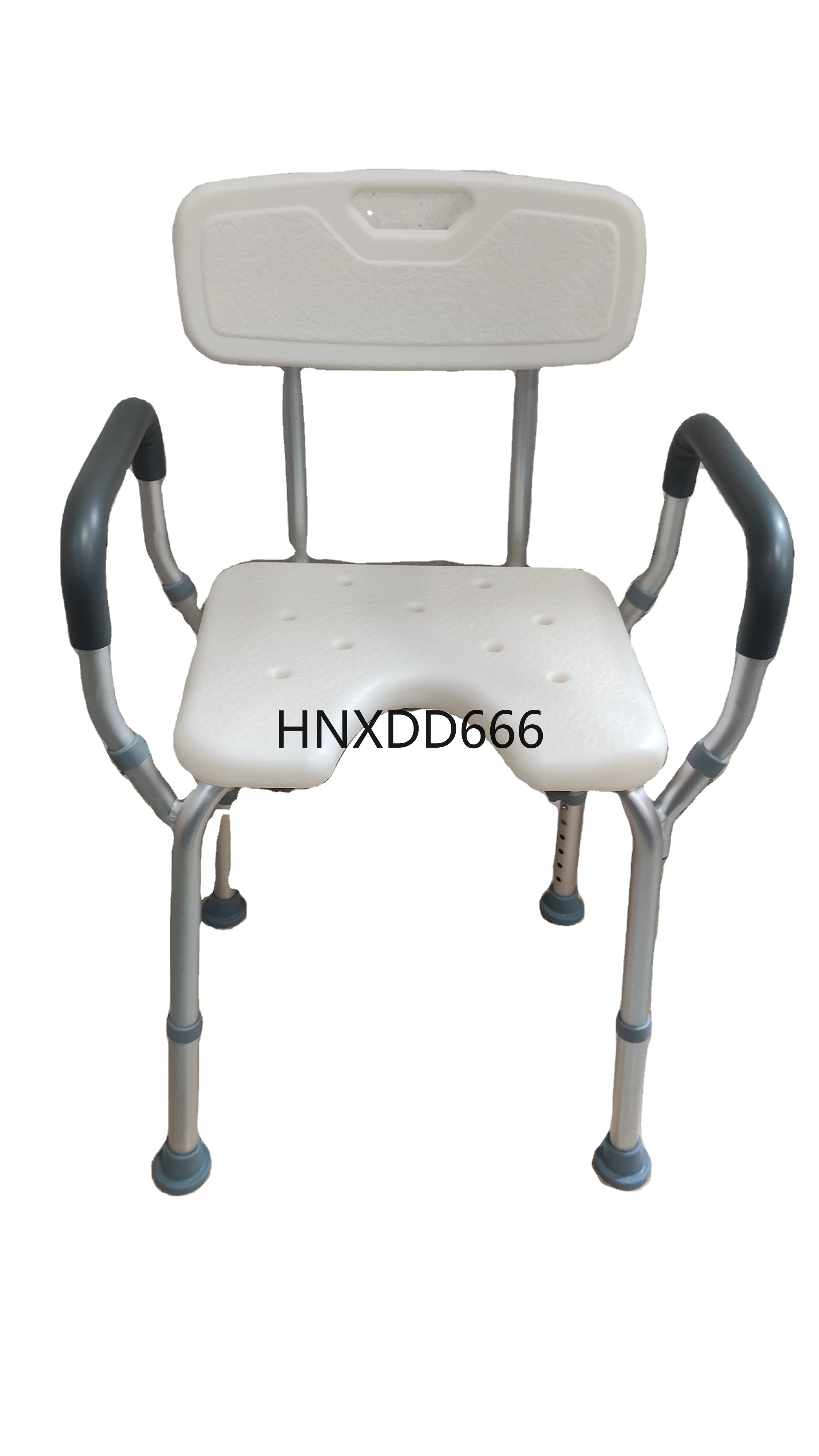 

Adjustable Non-Slip U Type Shower Chair, Bathroom Stool Bath Seat With Backrest Armrest, for Elderly Handicapped