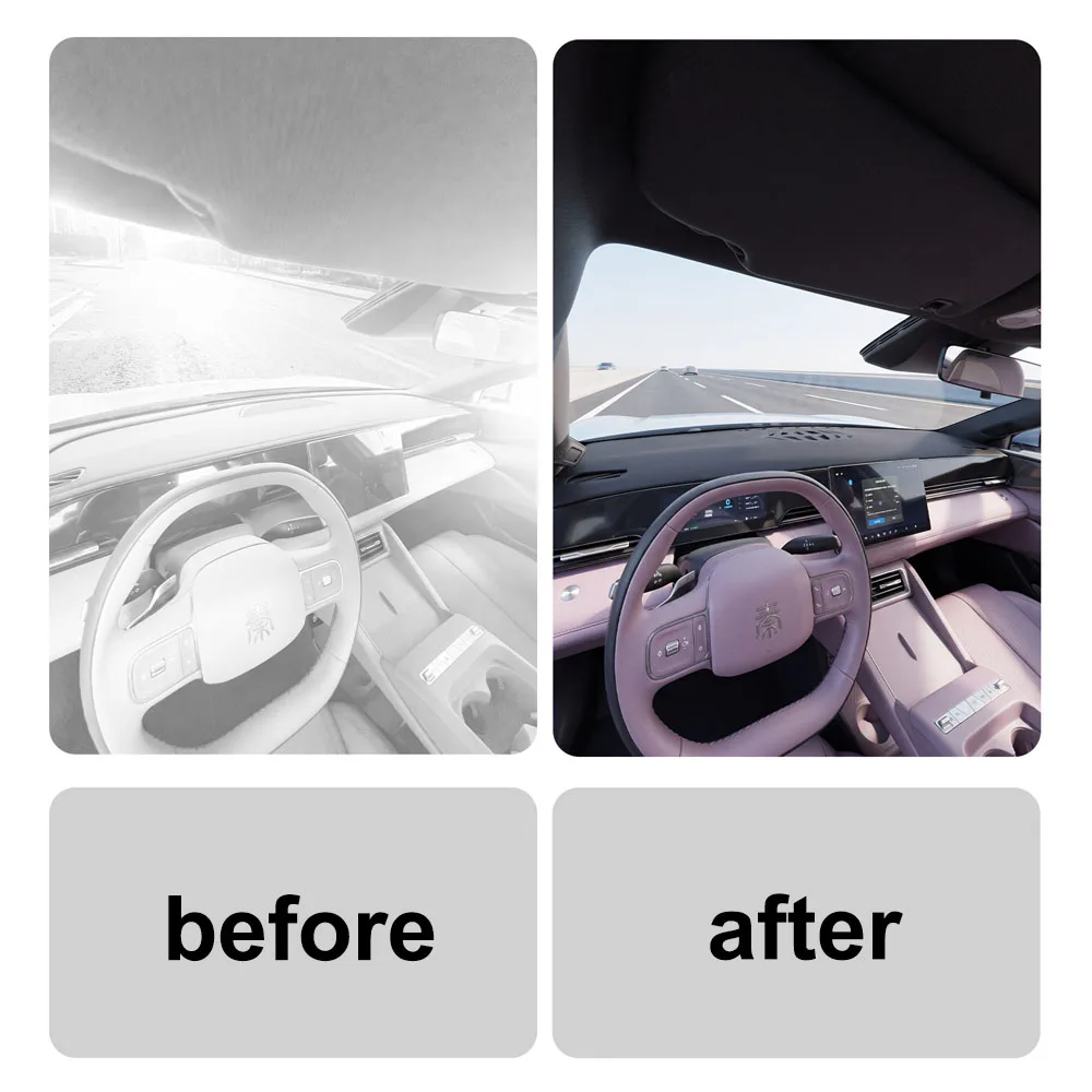 Fit For BYD Qin Max 2026 2027 Instrument Panel Light Shielding Pad Car Modification Parts Rear Window Sunscreen Leather Pad