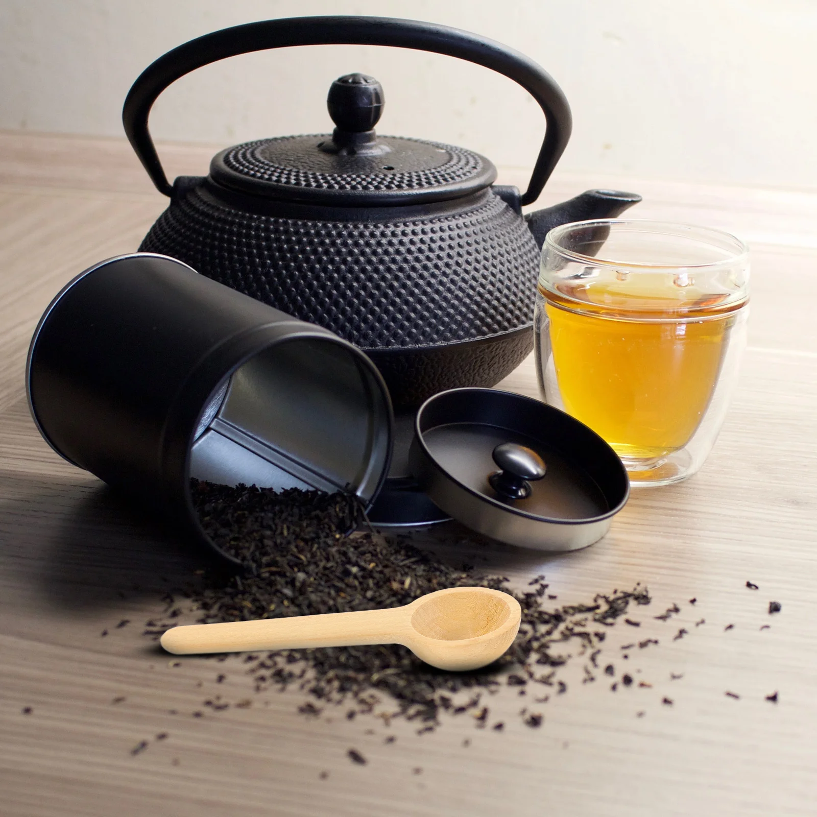 

10Pcs Wooden Measuring Spoons Mini Coffee Powder Scoops Household Bath Salt Spoons Small Kitchen Gadget Scoop Tools