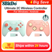 8BitDo Ultimate 2C Wireless Gaming Controller PC Gamepads Windows 10 11 Steam Deck Raspberry Pi Android Hall Effect sticks