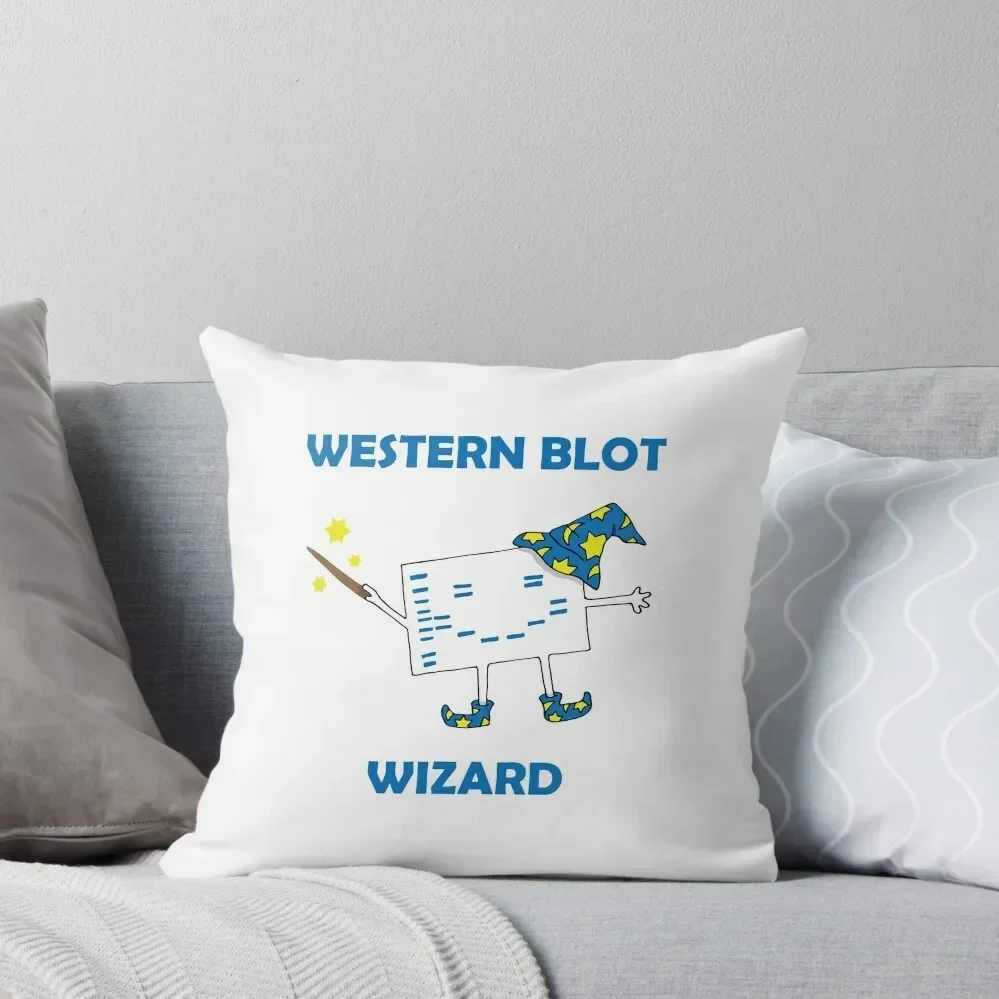 

Western Blot Wizard, he loves Cell Biology! Throw Pillow pillowcases for sofa cushions Sitting Cushion home decor items pillow