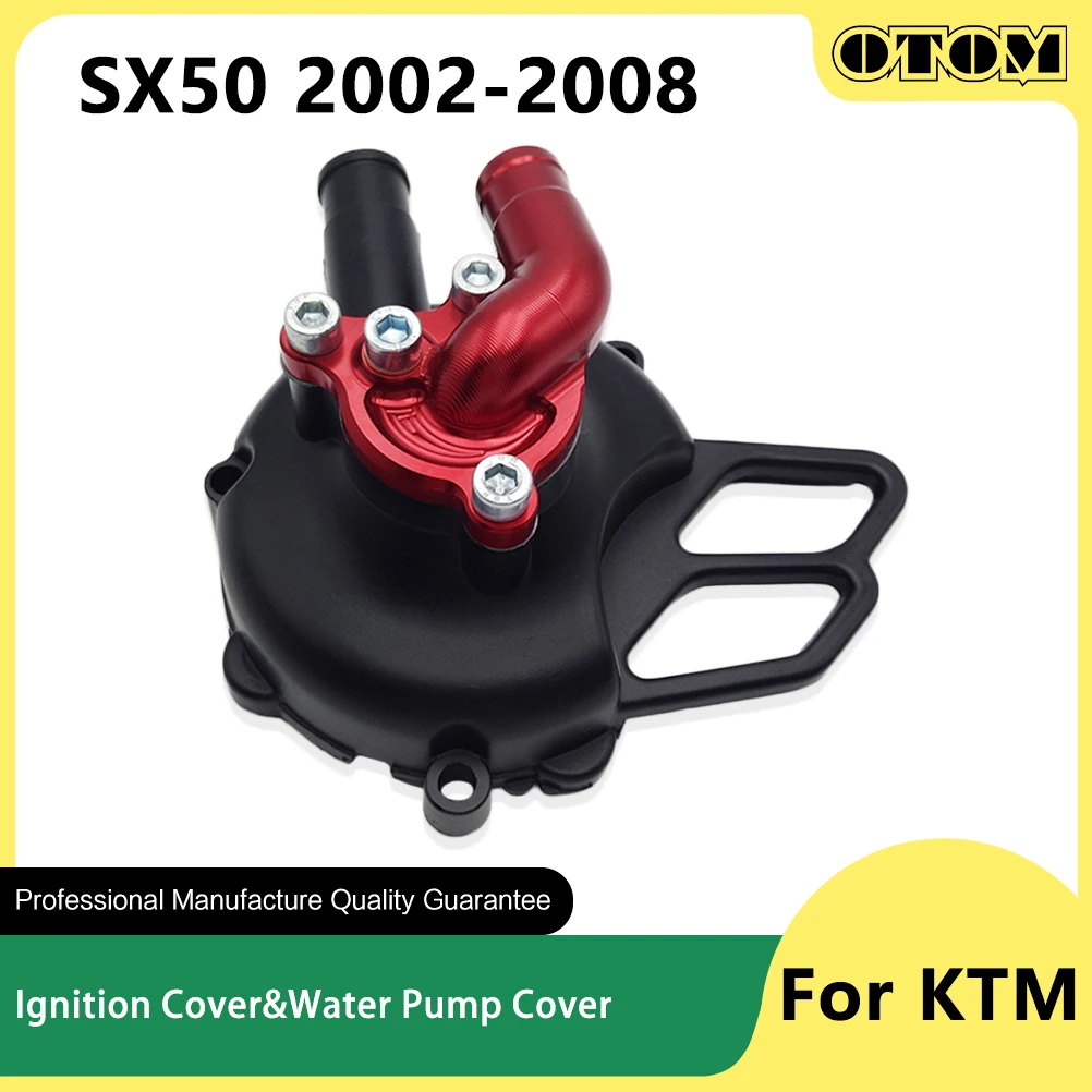 

OTOM 2002-2008 Motorcycle Ignition Cover&Water Pump Cover Engine Aluminum Guard For KTM SX50 2 Stroke Pit Dirt Bikes Protector