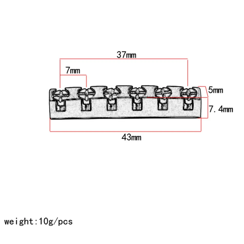 

Electric Guitar Nut Guitar Nut Guitar Nut 43mm Hobby 10g Brass For ST Electric Guitar Height Adjustable Useful