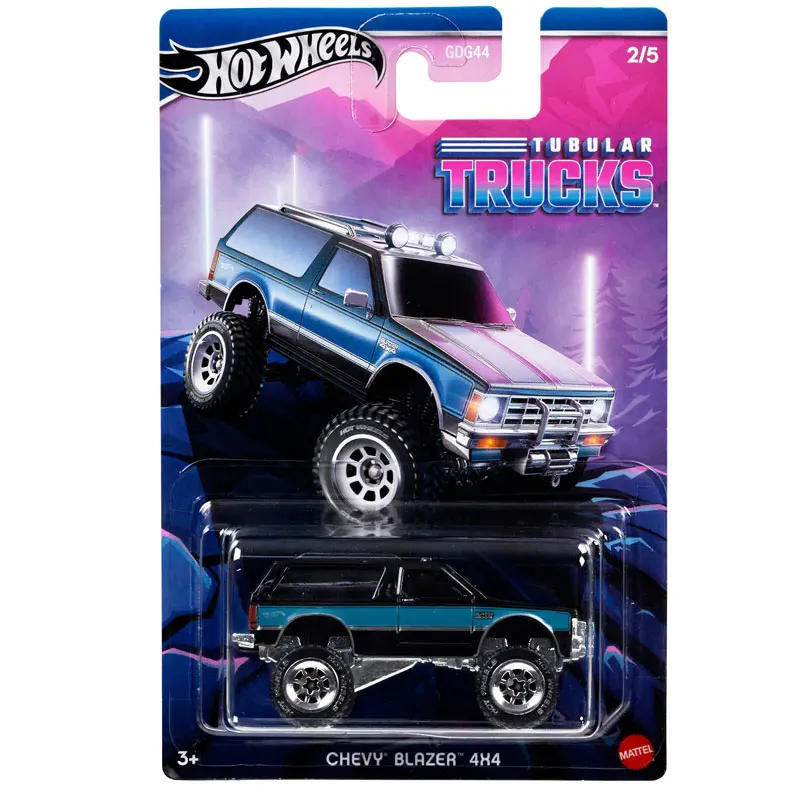 Hot Wheels Cars TUBULAR TRUCKS BLAZER 1987 TOYOTA PICKUP 1/64 Metal Die-cast Model Collection Toy Vehicles GDG44