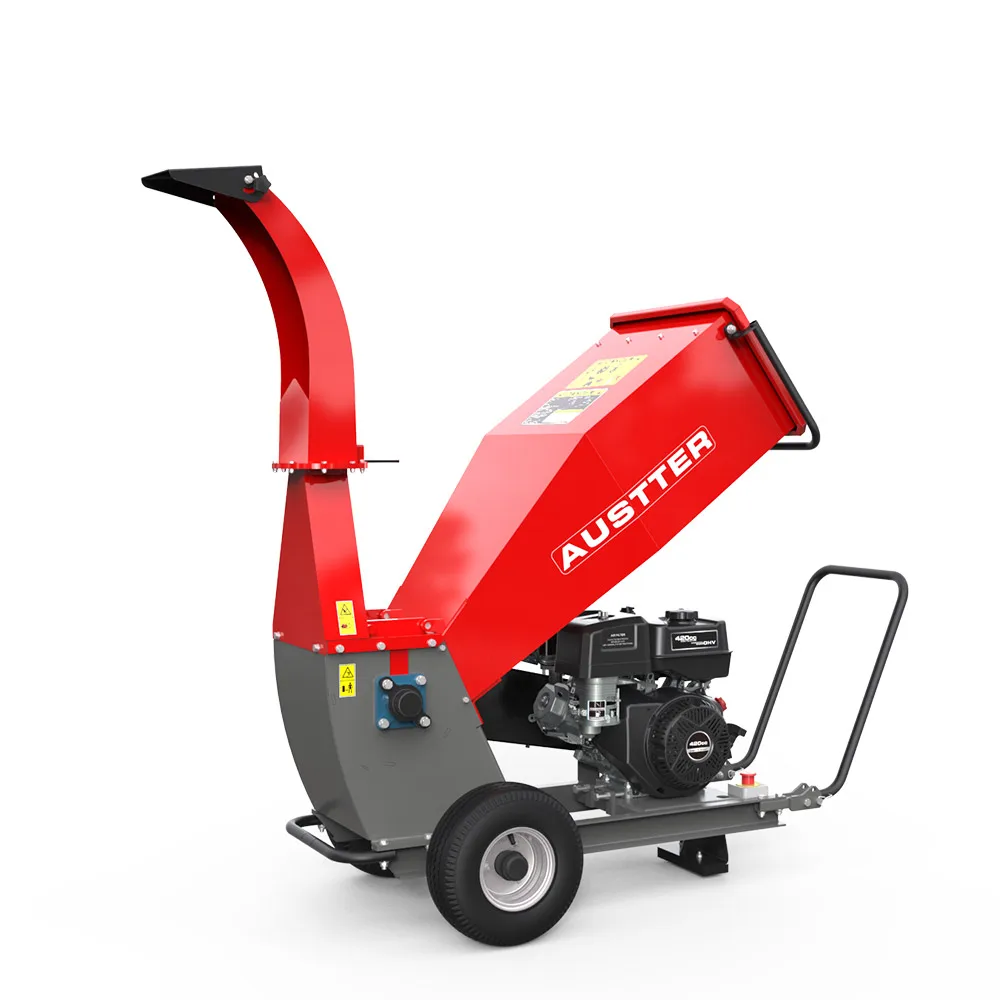 P 15HP 420cc Engine Powered Wood Chipper Shredder Machine For Tree Branches