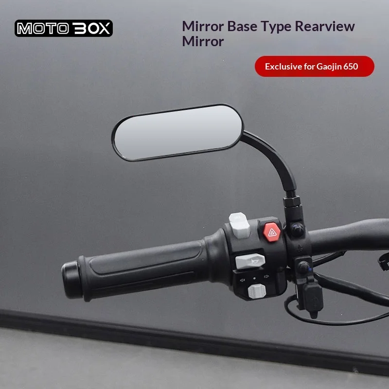 【Premium】For GAOKIN Thor650 modified with retro circular mirror mounts for wide-angle, high-definition rearview mirrors