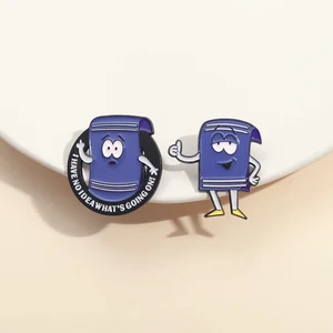 Anime Park Magic Toamel Pins Comedy Cartoon Fantástica Fantástica Funnet Metal Broches Insignia de ropa Ropa de joyería para amigos 6 mejor pin de moda de ventas - №3