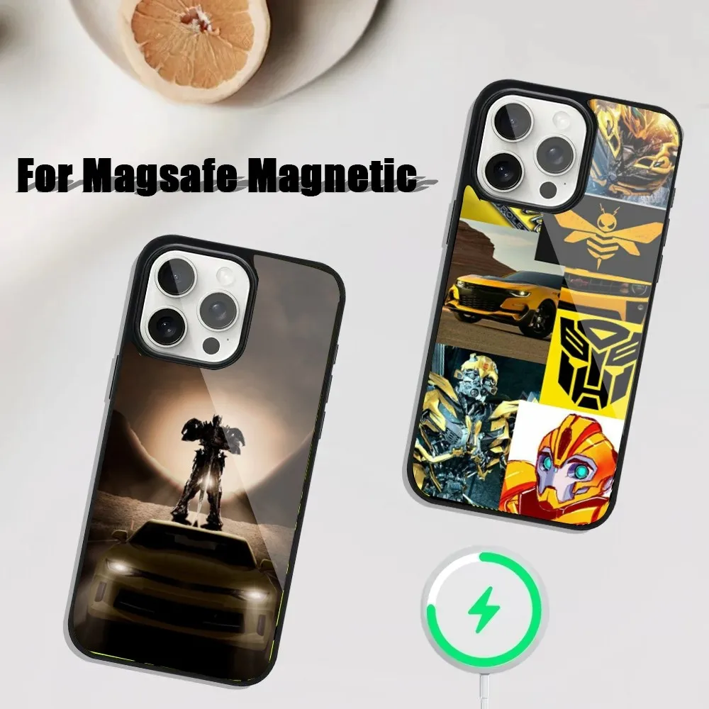 

T-Transformers-Bumblebees-Car Phone Case For iPhone 16,15,14,13,12,11,Plus,Pro,Max Mini Magsafe Magnetic Wireless Charging