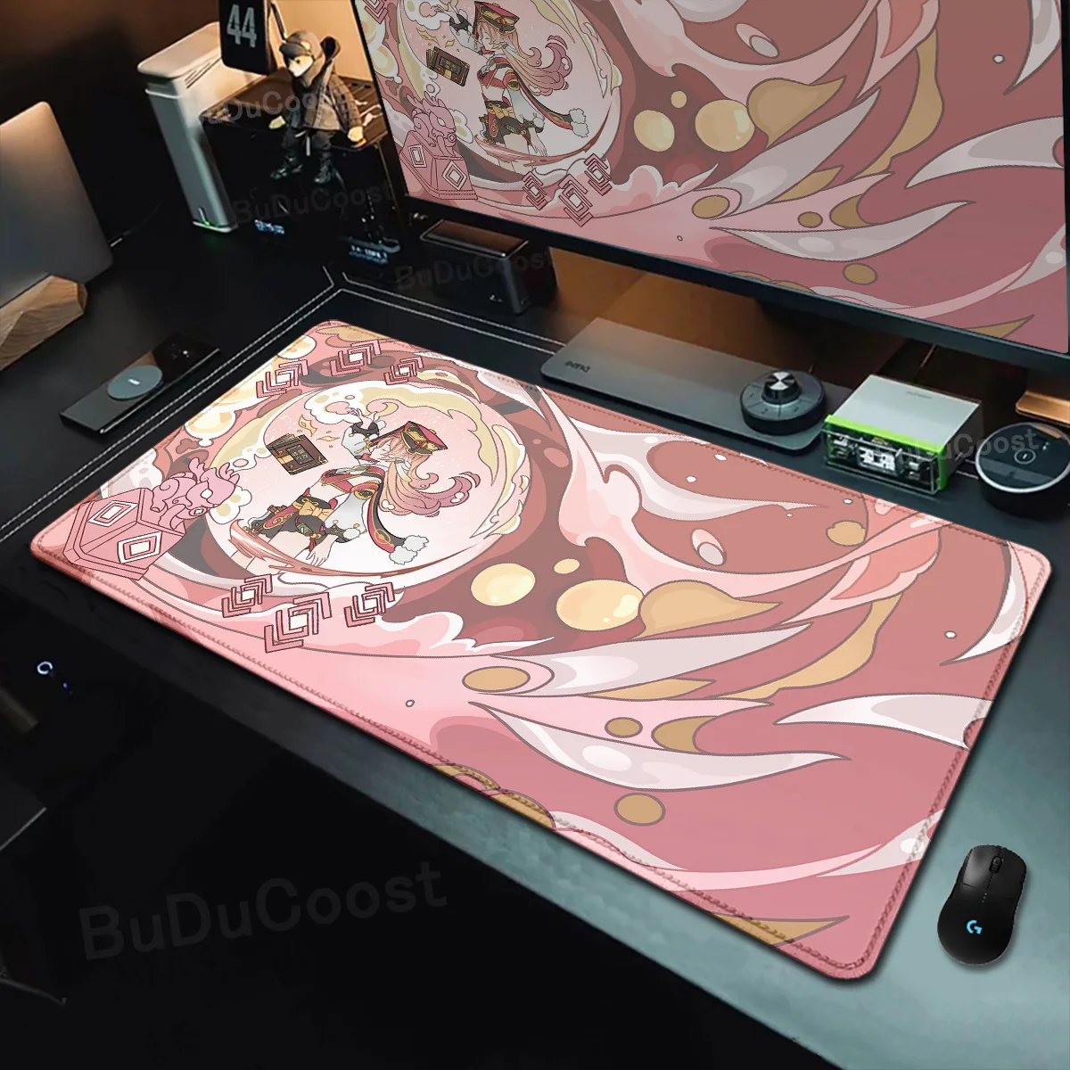 Gaming Genshin Impact Mouse Pad Cute Cartoon Furina Neuvillette Mavuika Wanderer Raiden Desk Mats XXL Non-slip Keyboard Mousepad