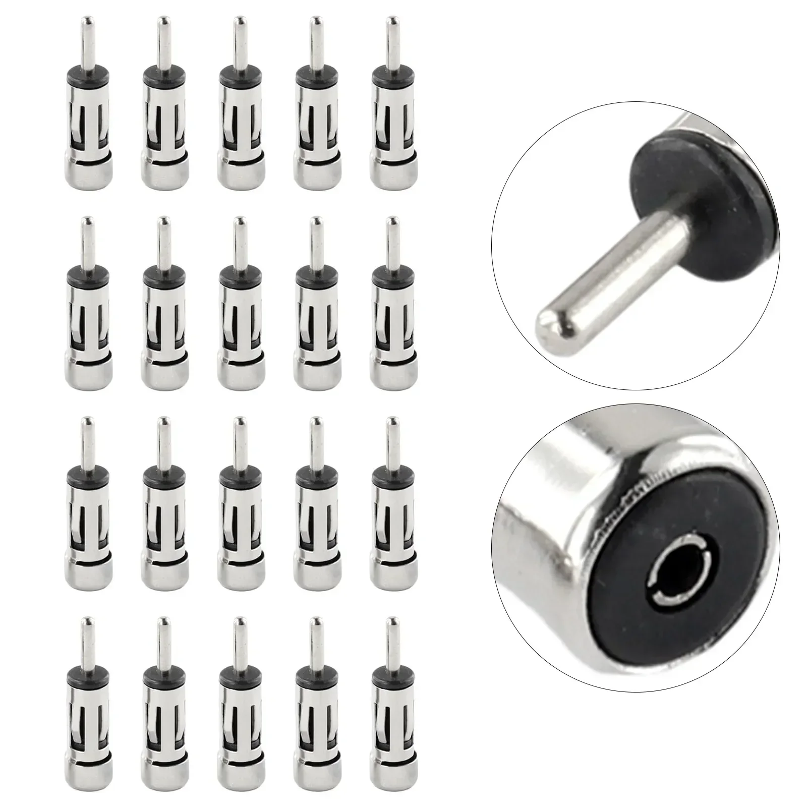 Mât d'antenne en alliage pour véhicules, pièce d'adaptateur d'antenne de voiture, pièce stéréo argentée, ISO à Din, haute qualité, tout neuf, remplacement