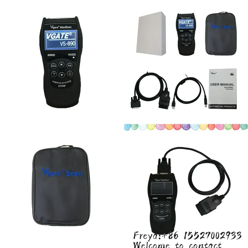 VGATE VS890 OBD2 Code Reader Universal OBD2 Scanner Multi-language and Car Diagnostic Tool Vgate MaxiScan VS890