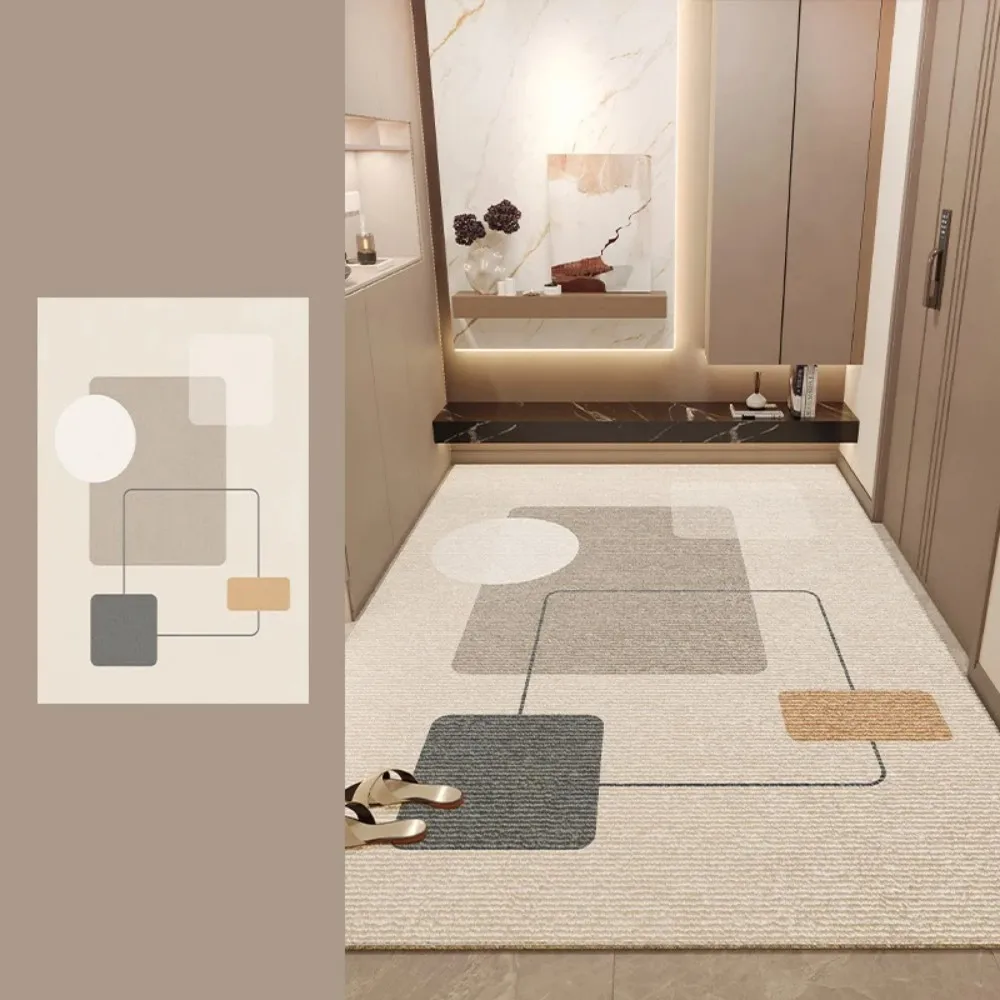 VIKAMA Entryway Floor Mat - Anti-Slip, Wear-Resistant, Dust-Proof, Stain-Resistant, Large-Sized Circular Home Decorative Carpet