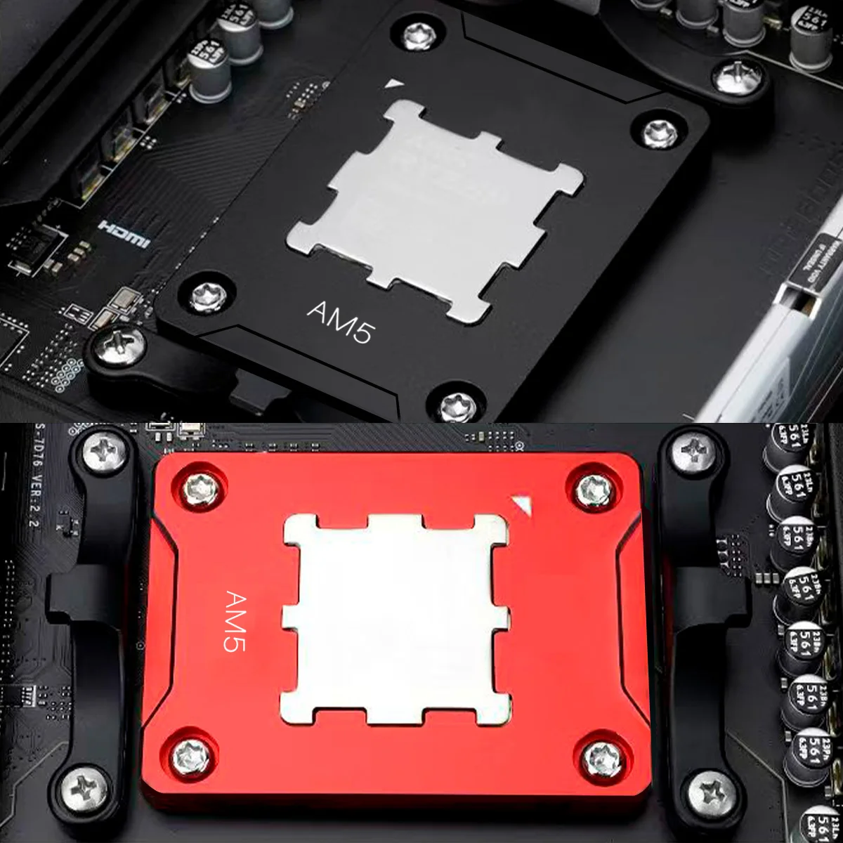 AM5 CPU 벤딩 교정기 AMD Ryzen 7950X 7800X 7700X 7600X 7500F용 알루미늄 합금 접촉 프레임 썸네일 2