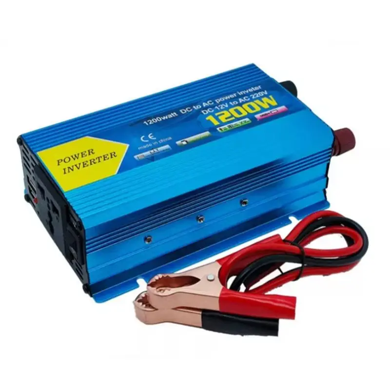 

Инвертор солнечной энергии AS95-Modified, модифицированная синусоида, 12В в 220В, 1200Вт, преобразователь напряжения для автомобиля