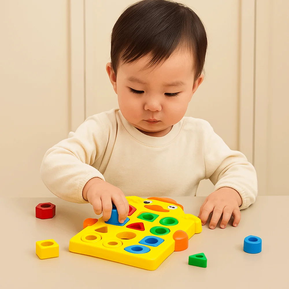 Puzzelbord Geometrie Vorm Bijpassend speelgoed Montessori Patroon Cognitieve vorm Bijpassend bordspel DIY Draagbaar