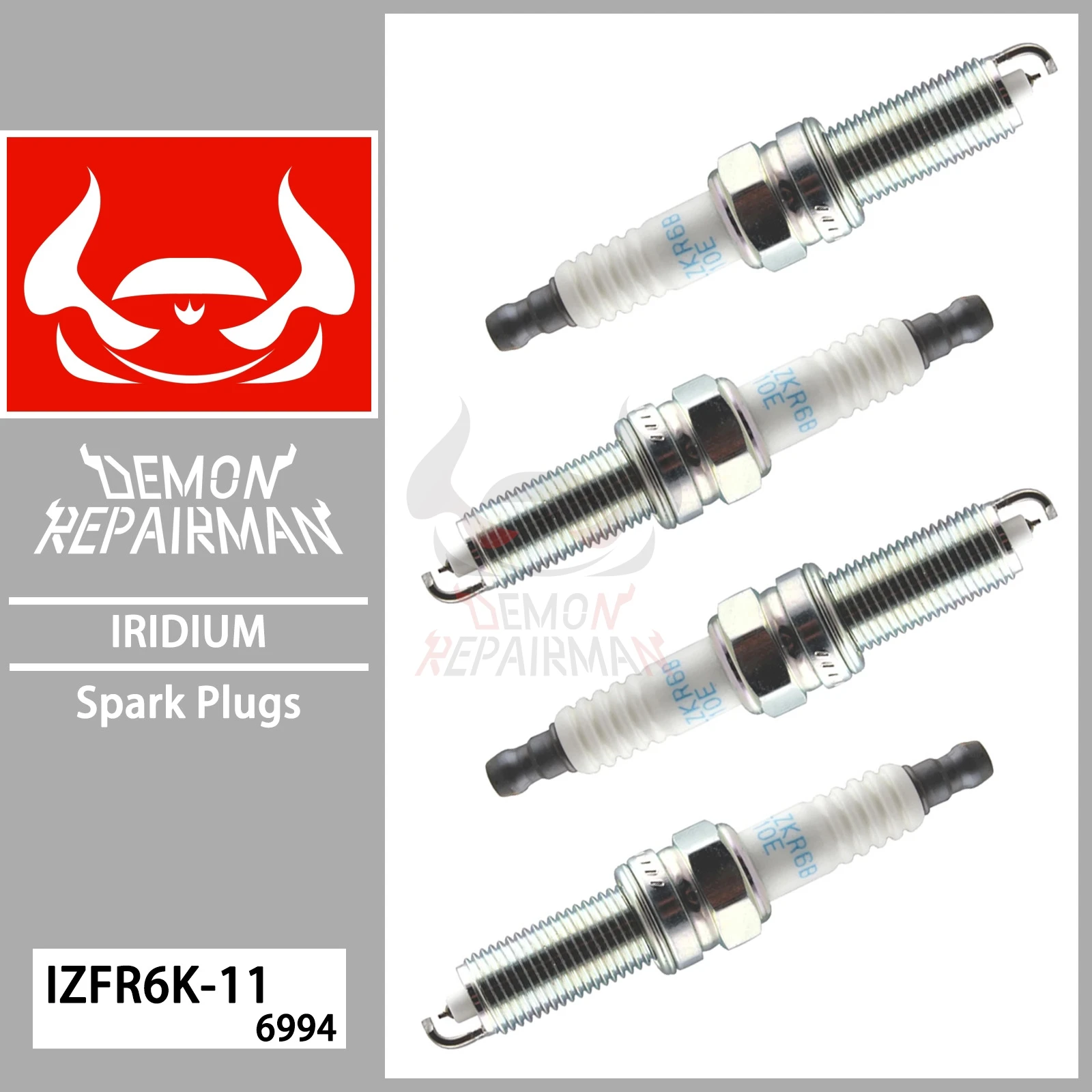 4pcs/lot IZFR6K-11S IZFR6K-11NS 9807B-561BW IRIDIUM Spark Plug For Honda Civic 1.8 1.8L 2006-2011 IZFR6K11S IZFR6K11NS IZFR6K-11