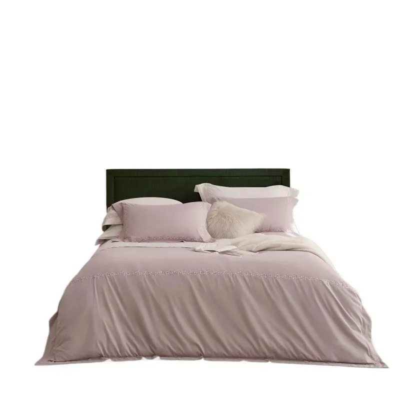 Cotton grinding embroidery four-piece set, thickened autumn and winter bedding four-piece set