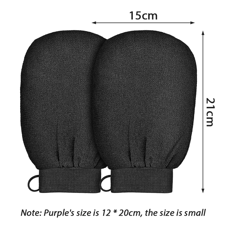 القفازات المغربية حمام فرك قفاز التقشير الجسم الوجه تان تدليك قفاز مقشر قفاز لون عشوائي حمام دش غسل