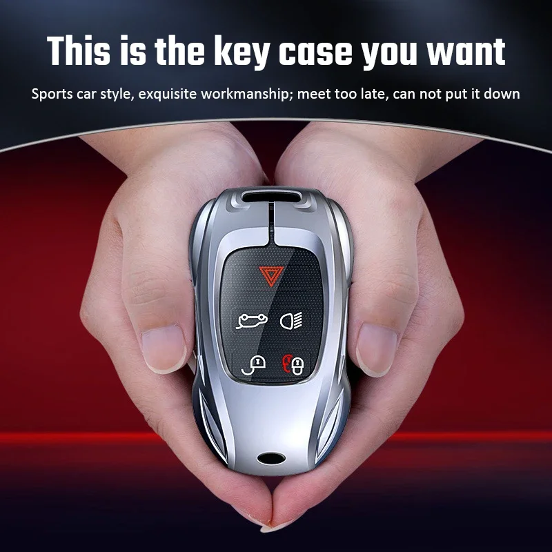 Zinc Alloy Remote Car Key Case Cover for Land Rover Range Rover Sport Evoque Discovery 3 4 5 Jaguar XE XF XJ F PACE Accessories