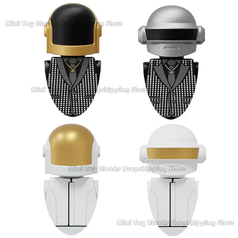 

KT1063 Daft Punk bricks dolls mini action toy figures Assemble toys building blocks Kids Collectible Birthday Gifts