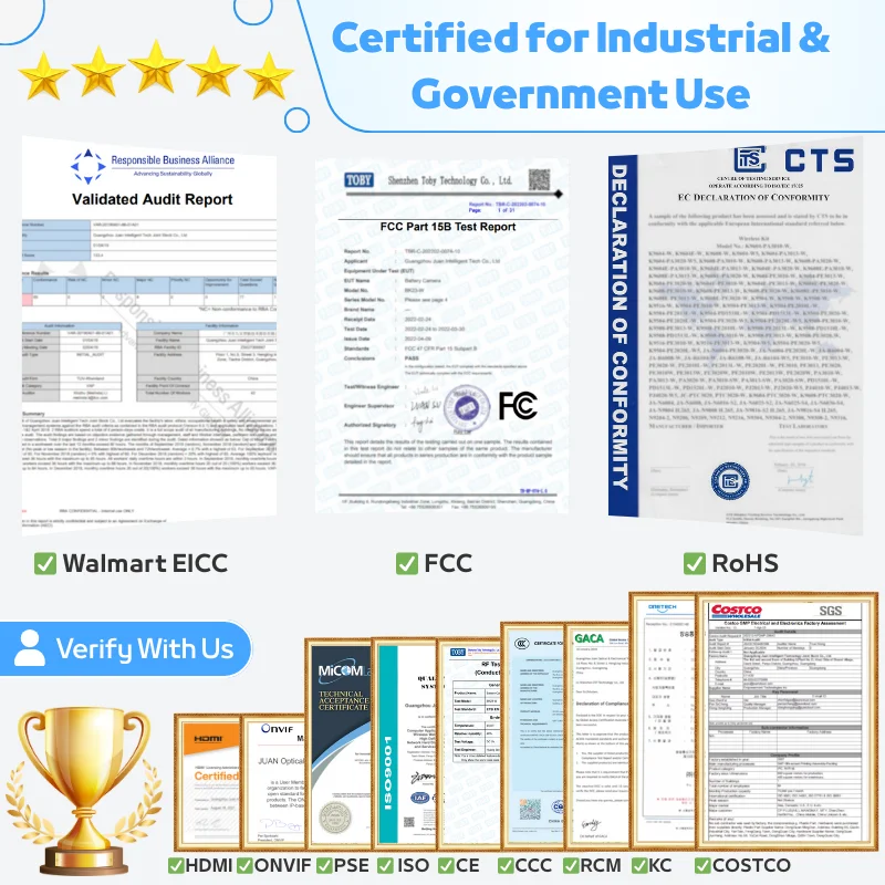 Flame Detection 3MP CMOS Smart Camera With Full Color Night Vision Motion Detection 4G Cloud Storage & App Control For Warehouse