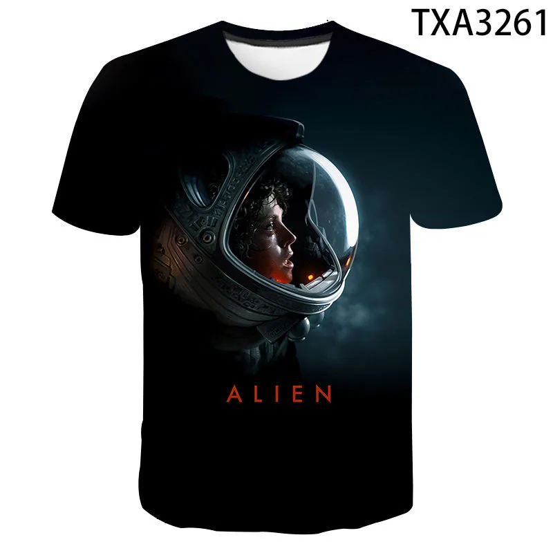 2023 New Alien Summer T-shirt Men Women Children 3D Printed T shirts Fashion Tops Boy Girl Kids Summer Short Sleeve Cool Tees