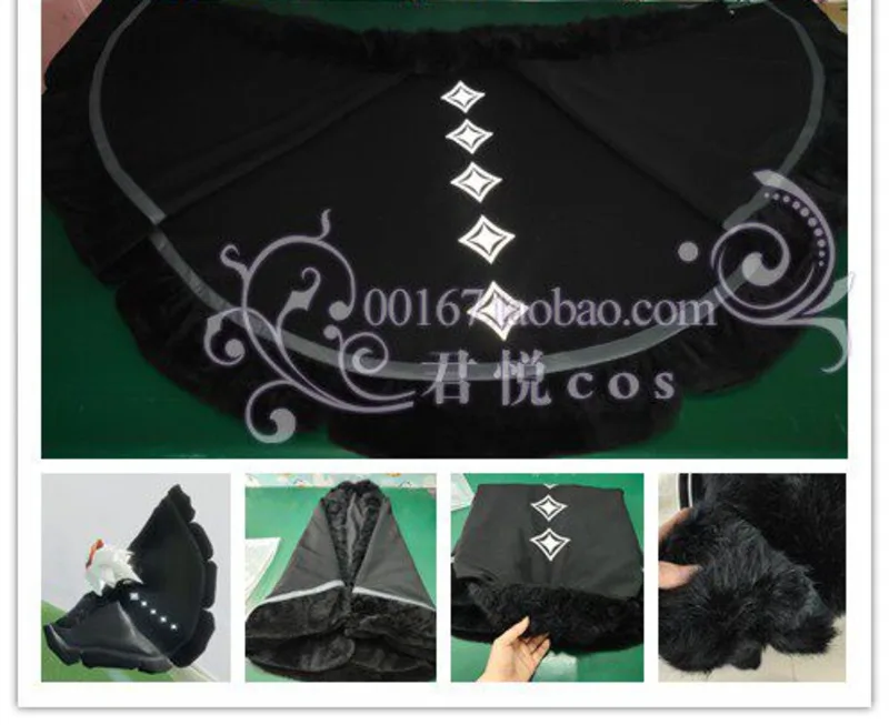 New Sky：Children Of The Light Fiesta Carnival Halloween Cos Cosplay Fashion Festival Collector Black Velvet Cloak