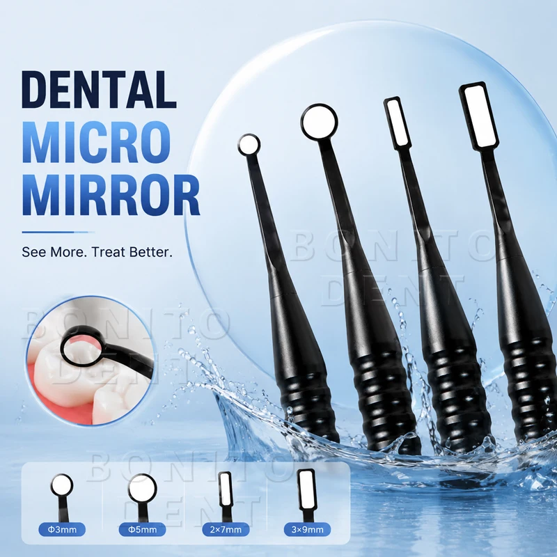 Dental Surface Microscope with Anti-fog Reflective Mirror And Detachable Handle for Oral Implant Examination Professional Dental