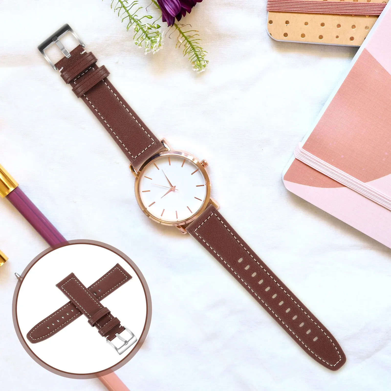 

Watch Band Replacement Slim Lightweight Durable Comfortable Strap Ergonomic Wristwatch Accessory