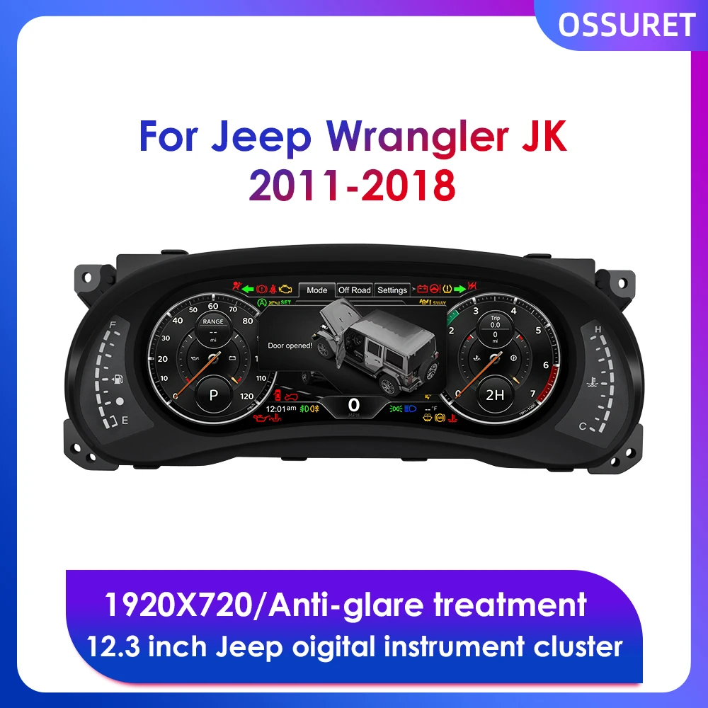 

Спидометр для Jeep Wrangler JK 12,3-2011 UIs Thems, 2018 дюйма