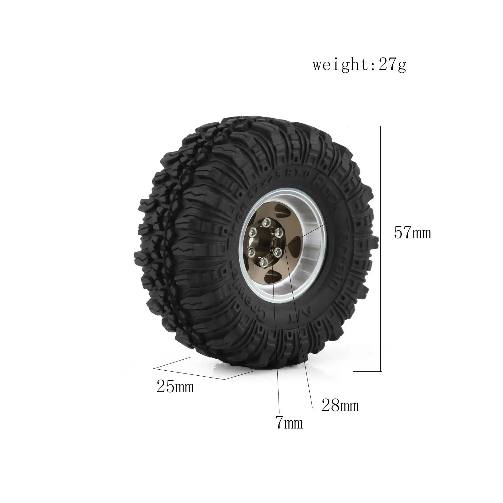 4x Tire Wheel Tyre RC Car Tire for 1/18 RC Truck Upgrade Parts Accessories