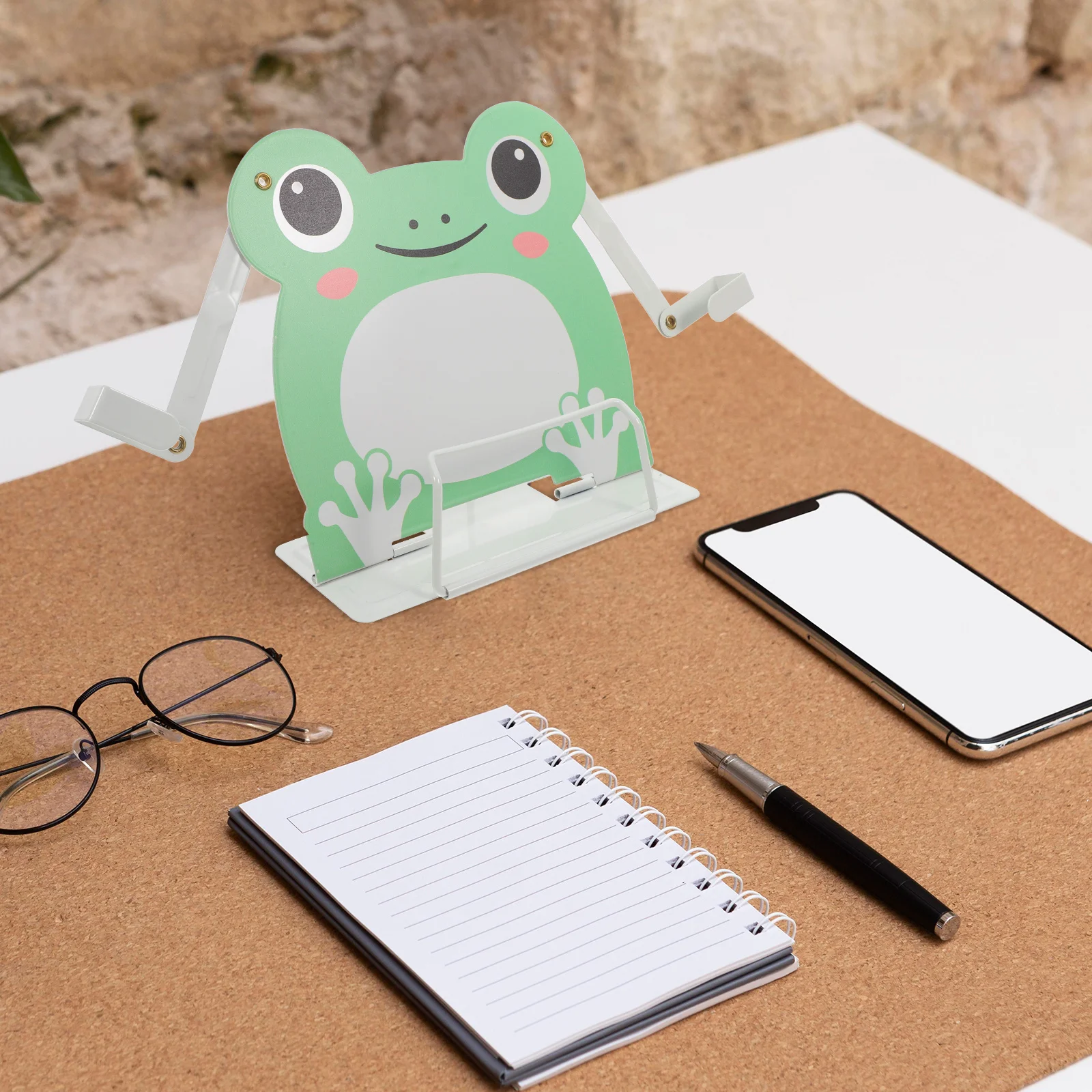 

Kids Stand Animal Metal Desktop Holder For Children Book Rest Portable Lightweight Reading Rack Cartoon Animal Bookshelf Book