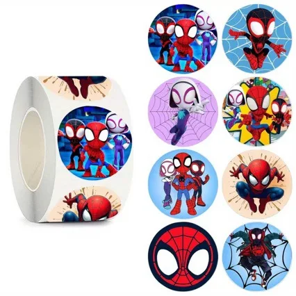 500Pcs/Roll Anime Stickers Action Figures Stationery Paster Kids Classic Toys Water Cup Notebook DIY Decor Sealing Stickers Gift