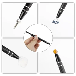 4-Claw Piercing Ball Grabber Aluminum Alloy Mini Rhinestone Claw Tweezers for Daily Maintenance tools