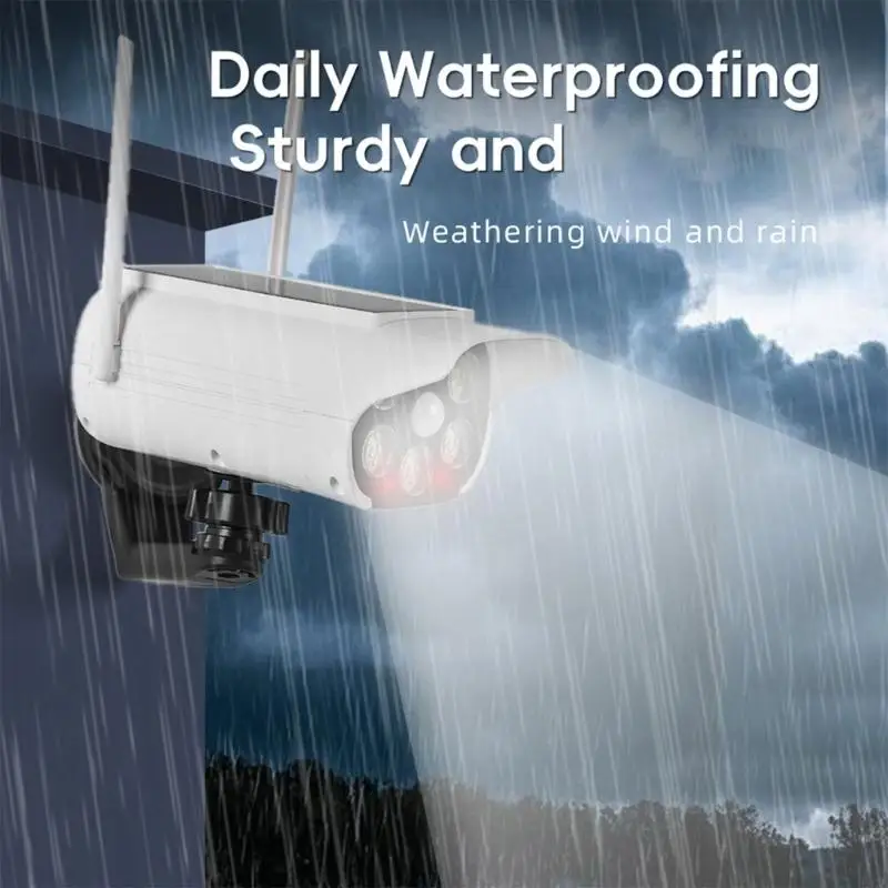 

Имитационная камера видеонаблюдения с солнечной панелью и функцией обнаружения человеческого тела для защиты периметра склада