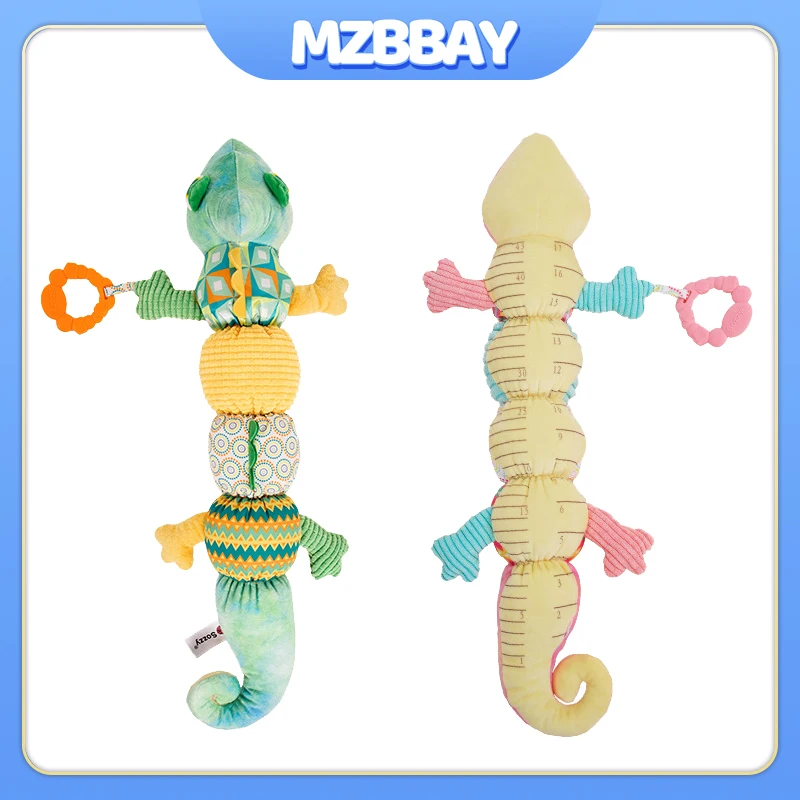 Baby Rattle Musical Chameleon Soothing ของเล่นเด็ก Early Educational Interactive Sensory Soft Plush ตุ๊กตา Rattles ของเล่นของขวัญ