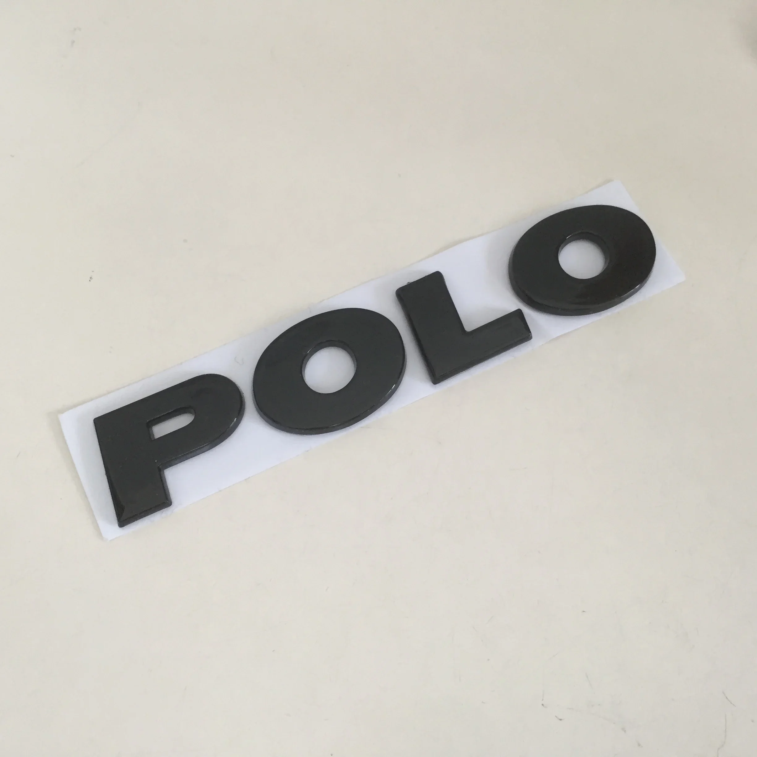 1pcs 3D ABS black/silver for POLO Car Letters Rear Bumper Trunk Emblem Sticker Badge Decal styling auto Accessories