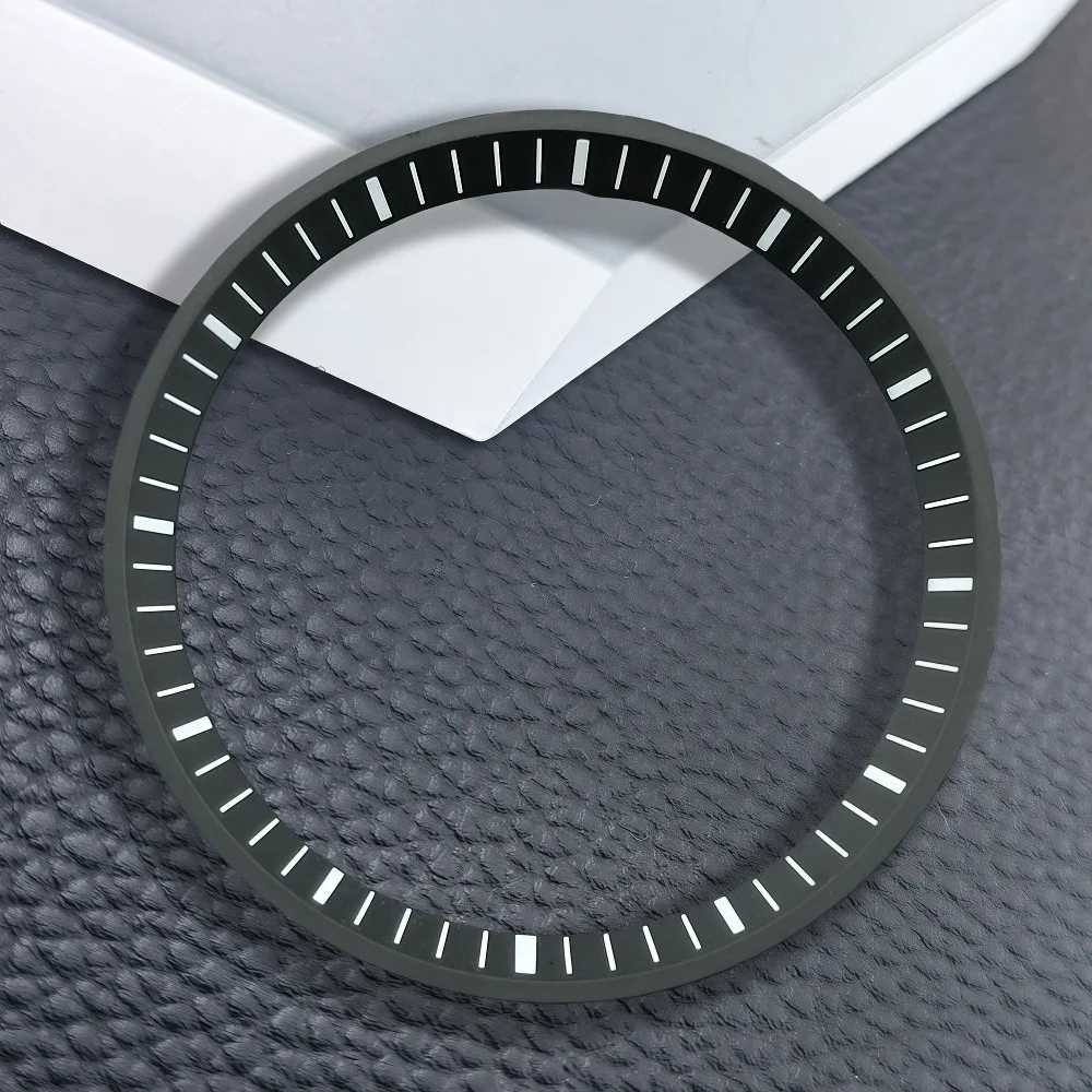 32.3mm * 27.5mm watch chapter ring SRPE case with replaced with white/black hard plastic inner ring suitable for NH35/NH36 case view 2