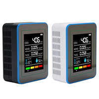 Air Quality Detector 5 in 1 CO2 TVOC HCHO Temperature Humidity Detection Portable Rechargeable Air Quality Meter For Home