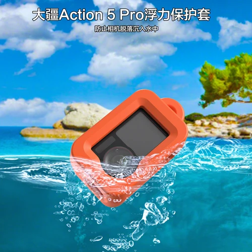 Para DJI Osmo Action5 Pro 4 3 buceo impermeable flotante funda marco surf espuma flotador deportes Cámara Accesorios