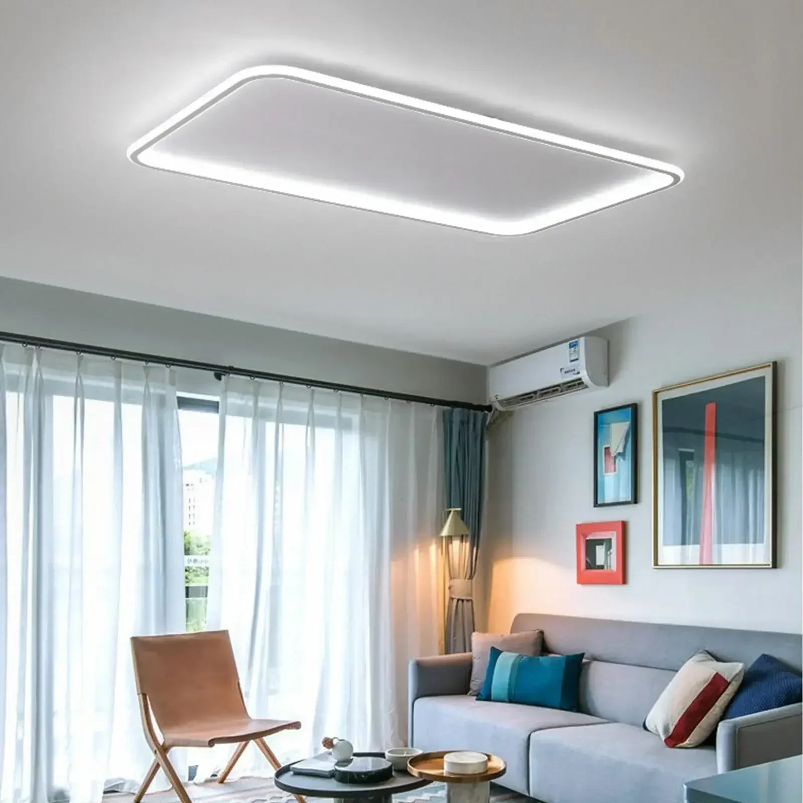 2025 Nordic Minimalism Modern Dimmable LED Strips Ceiling Light Chandelier Lamp Flush Mount  Pendent Light Lamp