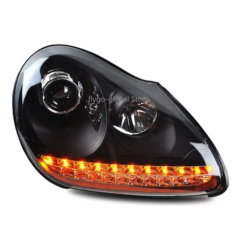 

Applicable to 2003-2007 Porsche Cayenne headlight assembly Cayenne lens LED tear eye modified daytime running light