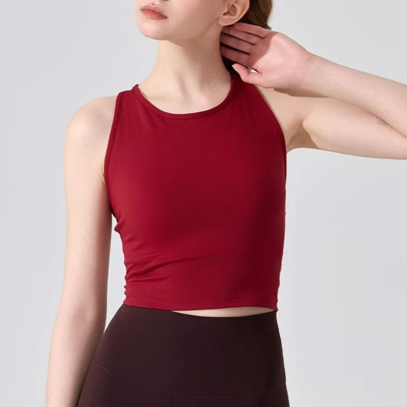 

MIML Women Sexy Cross-Back Strap Vest Outdoor Wear Yoga Fitness Running Sports Yoga Clothes Cross-Over Strap Backless Top