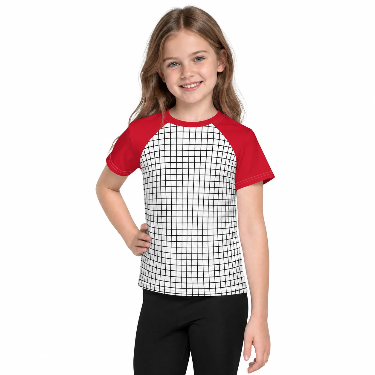 Kids Max Mayfield TV Character T-Shirt Boys Girls Red White Grid Pattern Short Sleeve Summer Top Casual Style Tee Shirt
