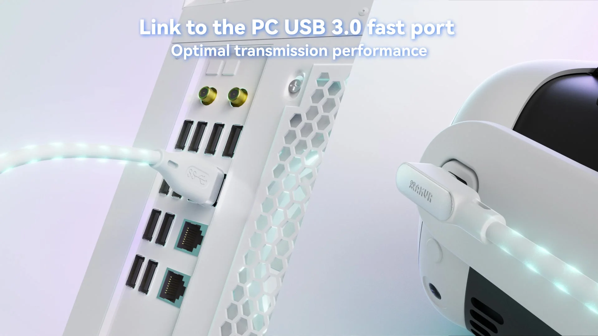 AMVR 真新しい 5 メートルリンクケーブルクエスト 3S/3/2/プロ USB 