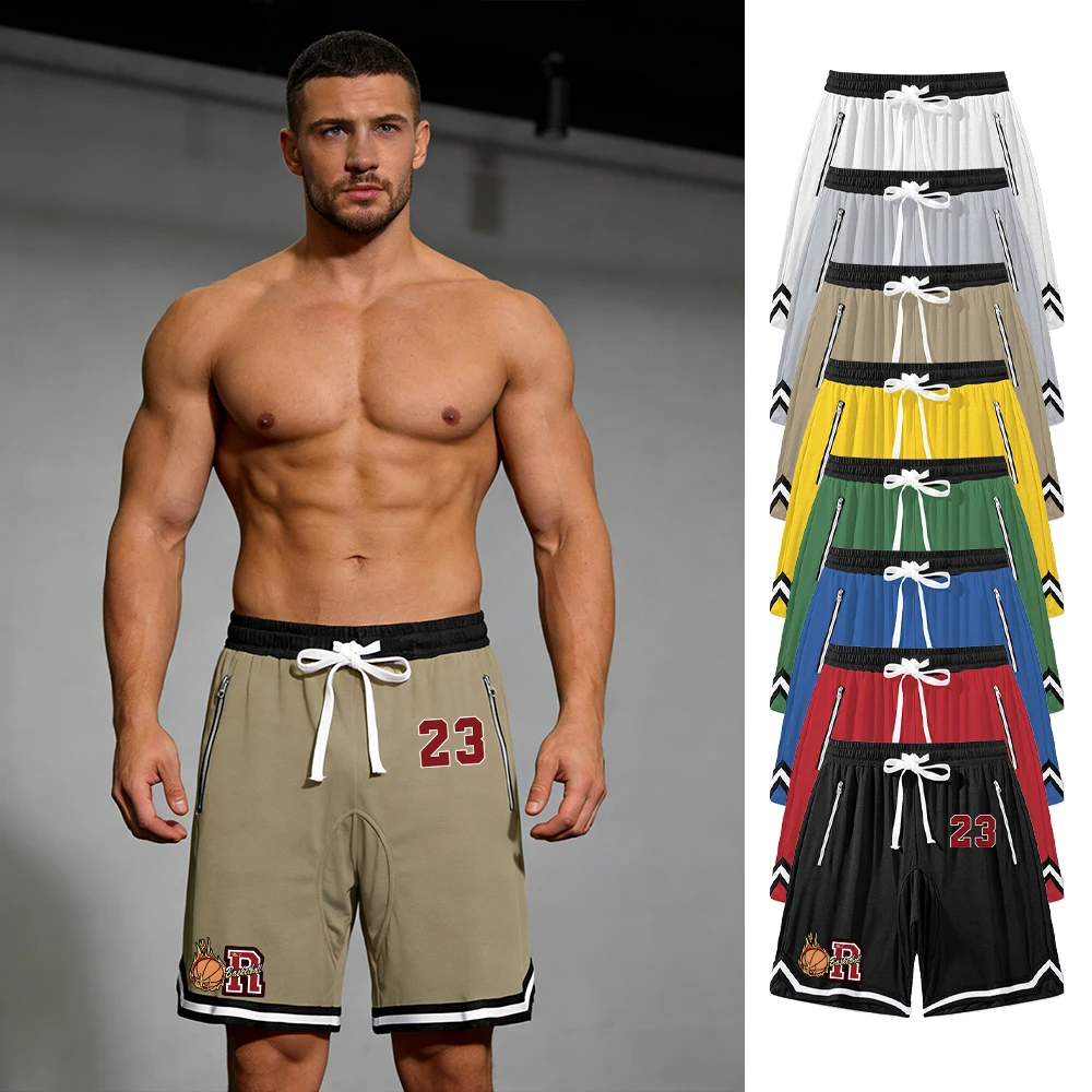 

Men's Casual Sports Shorts Summer Fitness Training Running Shorts Fashionable Print Everyday Drawstring Adjustable Shorts