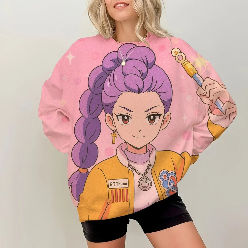 

New Derpy Hoodie Derpy Tiger Zoey Sweatshirt KPop Pullover Anime K-Pop Demon Hunters Pullover Women Long Sleeves Hoodies
