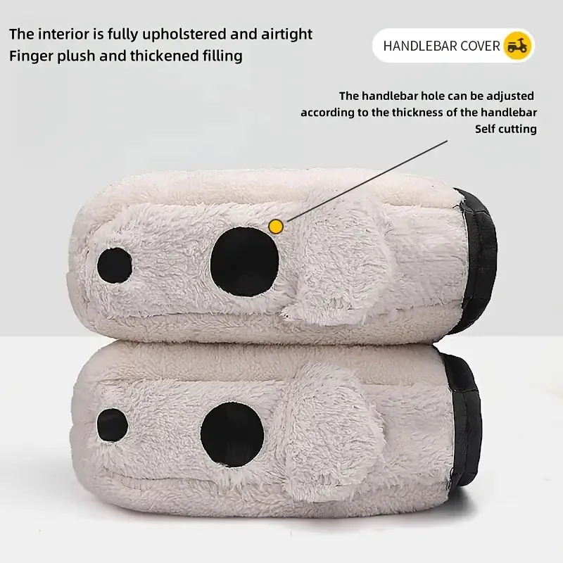 دراجة نارية المقود يفشل يندبروف الشتاء قفازات دفئا قفازات مقاوم للماء غطاء مقبض دراجة غطاء اليد الدافئة دراجة نارية #4